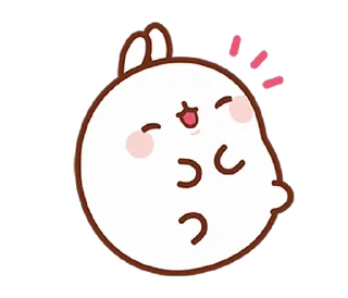 Sticker from Molang @eemojicombos