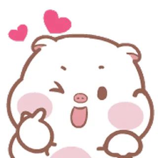 ⭐ emoji Mompig & Dadbear動態表情貼 @deazzle Telegram sticker 23 of 40
