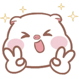 ⭐ emoji Mompig & Dadbear動態表情貼 @deazzle Telegram sticker 15 of 40
