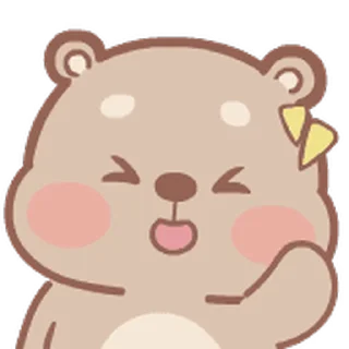 ⭐ emoji Mompig & Dadbear動態表情貼 @deazzle Telegram sticker 5 of 40