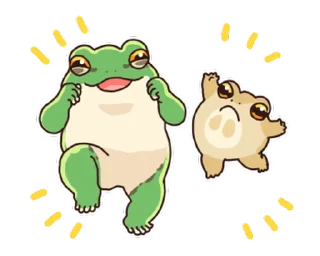⭐ emoji 只想好好溝通的青蛙 @moe_sticker_bot Telegram sticker 20 of 23