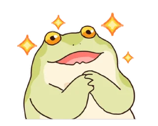 ⭐ emoji 只想好好溝通的青蛙 @moe_sticker_bot Telegram sticker 19 of 23