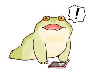 ⭐ emoji 只想好好溝通的青蛙 @moe_sticker_bot Telegram sticker 22 of 23