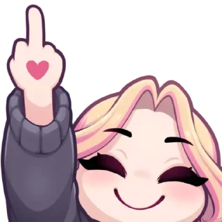 🖕 emoji @Sticker_WoW Mapu Twitch Telegram sticker 22 of 44