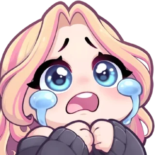 😢 emoji @Sticker_WoW Mapu Twitch Telegram sticker 24 of 44