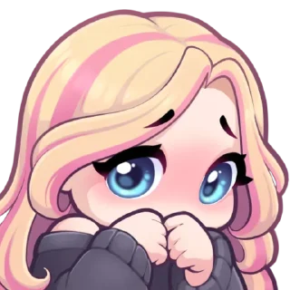 😟 emoji @Sticker_WoW Mapu Twitch Telegram sticker 12 of 44
