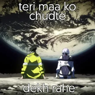 Sticker from Bakchod @TheAnimeGlobe