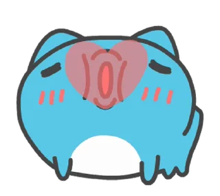 😘 emoji 貓貓蟲咖波-可愛好用篇 @moe_sticker_bot Telegram sticker 6 of 24