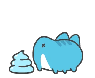 💩 emoji 貓貓蟲咖波 愛的鞭策 @moe_sticker_bot Telegram sticker 23 of 24