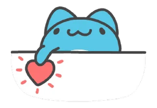 ❤️ emoji 貓貓蟲咖波-可愛好用篇 @moe_sticker_bot Telegram sticker 14 of 24