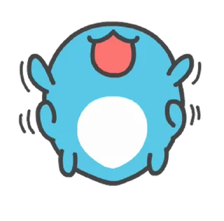 🥳 emoji 貓貓蟲咖波-可愛好用篇 @moe_sticker_bot Telegram sticker 16 of 24