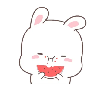 Sticker from Fluffy Bunny @Stickersey