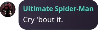 Sticker from Ultimate Spider-Man's Sticker Pack (@Zeroo_Twoo_Bot)
