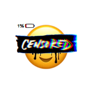 Sticker from fake smile-!