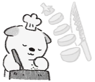 🧑‍🍳 emoji (S1.EP4) 嗚比的朋友_黑白講 @moe_sticker_bot Telegram sticker 19 of 40