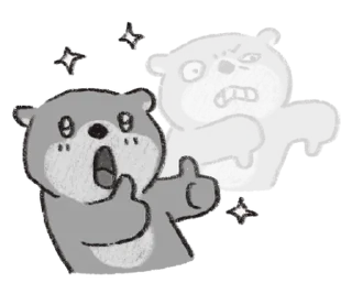 👎 emoji (S1.EP4) 嗚比的朋友_黑白講 @moe_sticker_bot Telegram sticker 2 of 40
