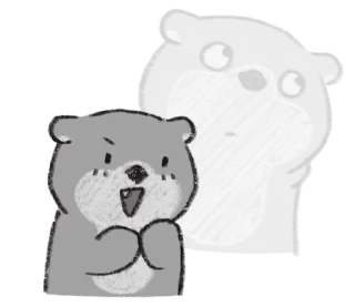 😊 emoji (S1.EP4) 嗚比的朋友_黑白講 @moe_sticker_bot Telegram sticker 6 of 40