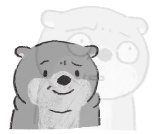 🤡 emoji (S1.EP4) 嗚比的朋友_黑白講 @moe_sticker_bot Telegram sticker 14 of 40