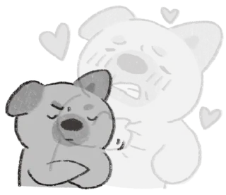 🤨 emoji (S1.EP4) 嗚比的朋友_黑白講 @moe_sticker_bot Telegram sticker 5 of 40