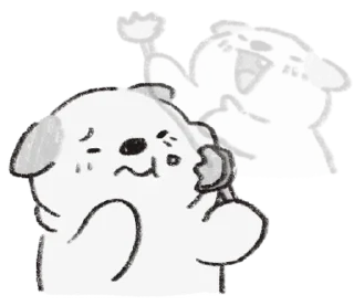 😋 emoji (S1.EP4) 嗚比的朋友_黑白講 @moe_sticker_bot Telegram sticker 20 of 40