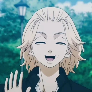 👋 emoji ⟨Manjiro Sano⟩ˏˋ°•*⁀➷ @Jaamataashita Telegram sticker 9 of 120