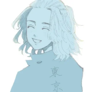 🦋 emoji ⟨Manjiro Sano⟩ˏˋ°•*⁀➷ @Jaamataashita Telegram sticker 3 of 120
