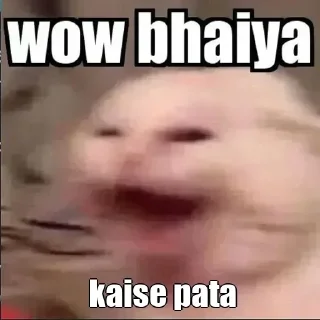 😂 emoji Wow Bhaiya By @stickers_wld Telegram sticker 13 of 15