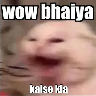 😒 emoji Wow Bhaiya By @stickers_wld Telegram sticker 10 of 15