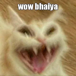 😂 emoji Wow Bhaiya By @stickers_wld Telegram sticker 14 of 15