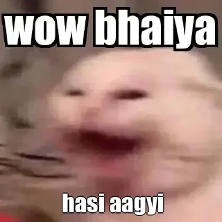 😂 emoji Wow Bhaiya By @stickers_wld Telegram sticker 6 of 15