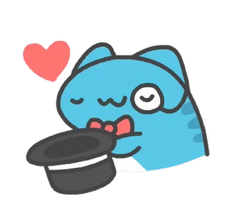⭐ emoji 貓貓蟲-咖波 優雅紳士_kal Telegram sticker 12 of 24