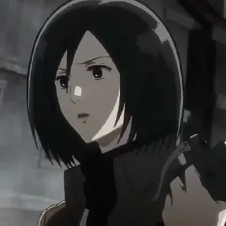 🧚‍♀ emoji Mikasa Ackerman • @valerangle Telegram sticker 6 of 87