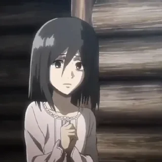 🧚‍♀ emoji Mikasa Ackerman • @valerangle Telegram sticker 16 of 87