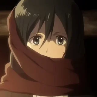 🧚‍♀ emoji Mikasa Ackerman • @valerangle Telegram sticker 23 of 87