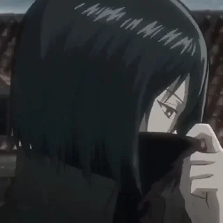 🧚‍♀ emoji Mikasa Ackerman • @valerangle Telegram sticker 13 of 87