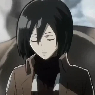 🧚‍♀ emoji Mikasa Ackerman • @valerangle Telegram sticker 9 of 87