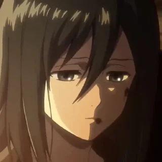 🧚‍♀ emoji Mikasa Ackerman • @valerangle Telegram sticker 22 of 87
