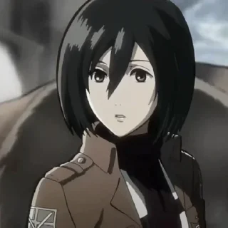 🧚‍♀ emoji Mikasa Ackerman • @valerangle Telegram sticker 8 of 87