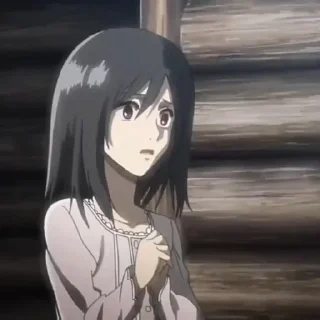 🧚‍♀ emoji Mikasa Ackerman • @valerangle Telegram sticker 15 of 87