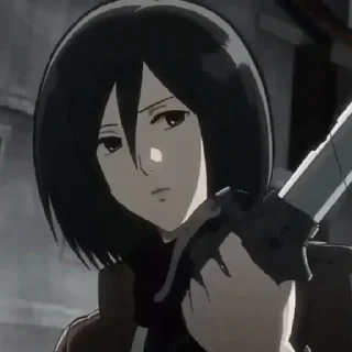 🧚‍♀ emoji Mikasa Ackerman • @valerangle Telegram sticker 5 of 87