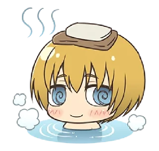 🛁 emoji @xxyuji || Attack on Titan Chibi Telegram sticker 6 of 40