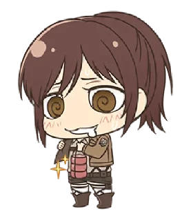 🤤 emoji @xxyuji || Attack on Titan Chibi Telegram sticker 15 of 40