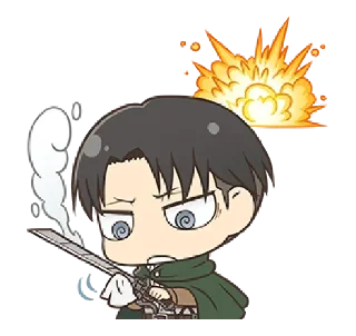 🗡 emoji @xxyuji || Attack on Titan Chibi Telegram sticker 11 of 40