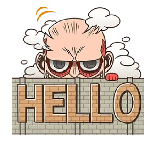 👀 emoji @xxyuji || Attack on Titan Chibi Telegram sticker 4 of 40