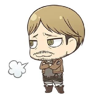 😮‍💨 emoji @xxyuji || Attack on Titan Chibi Telegram sticker 21 of 40