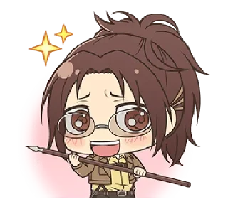 😍 emoji @xxyuji || Attack on Titan Chibi Telegram sticker 12 of 40