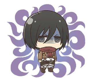 😡 emoji @xxyuji || Attack on Titan Chibi Telegram sticker 24 of 40
