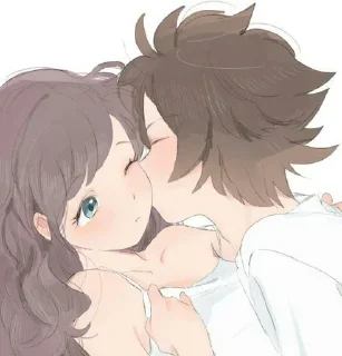 😘 emoji @Akane_Ayato Vol.Hugs_And_Cuddles Telegram sticker 20 of 95