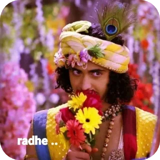 🌸 emoji radhe radhe Telegram sticker 3 of 43