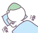 Sticker from 寶寶不說--床上的寶寶